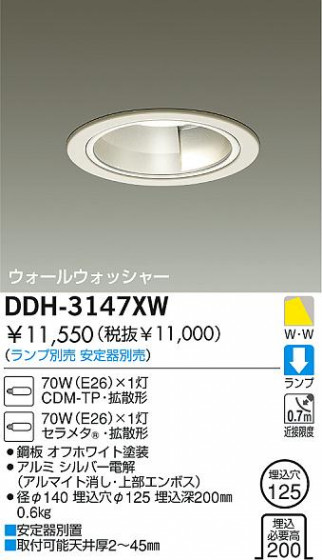 DAIKO  ŵ HID륦å㡼饤 饤ȡ֡125 饤ȡ֡125 饤ȡǽ֡륦å㡼125 DDH-3147XW