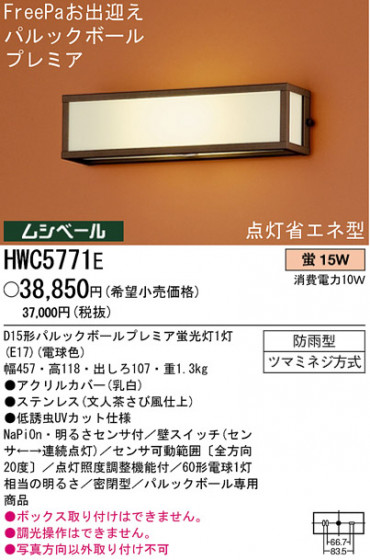 ѥʥ˥åŹ PANASONIC ƥꥢ饤 HWC5771E Ϣ ƥꥢ饤 591600