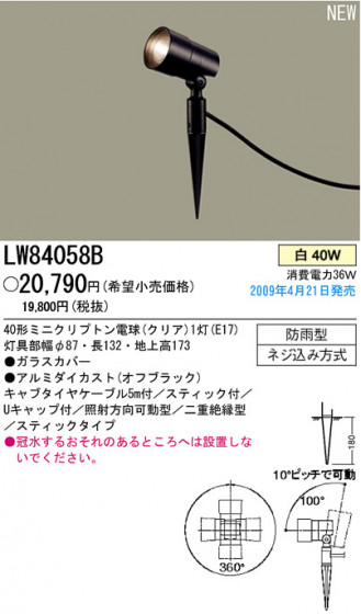 ѥʥ˥åŹ PANASONIC ƥꥢ饤 LW84058B Ϣ ƥꥢ饤 571580