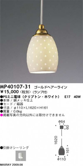 ޥå쥤 MAXRAY ڥ MP40107-31