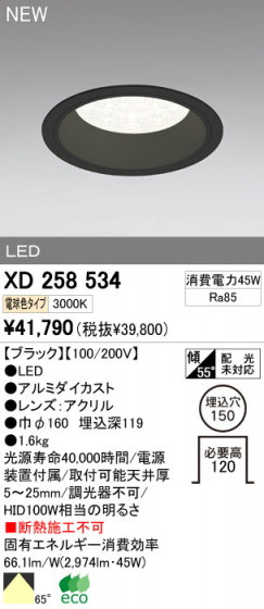 ODELIC ǥå LED饤 XD258534 ᥤ̿