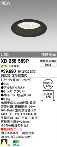 ODELIC ǥå LED饤 XD258569P ᥤ̿