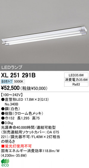 ODELIC ǥå LED١饤 XL251291B ᥤ̿