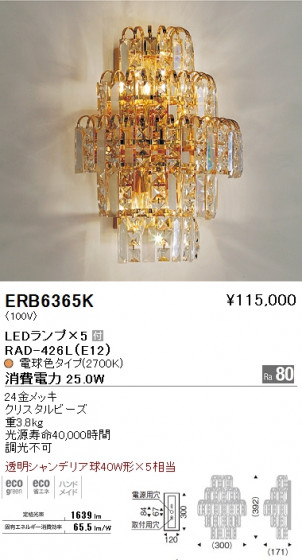 ƣ ENDO LED ֥饱å ERB6365K ᥤ̿