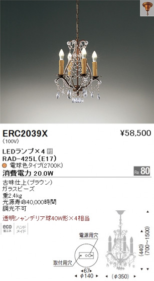 ƣ ENDO LED ǥꥢ ERC2039X ᥤ̿