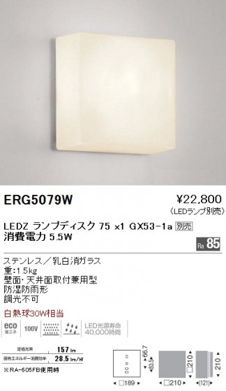 ƣ ENDO LED ȥɥ ERG5079W ᥤ̿