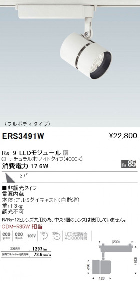 ƣ ENDO LED ݥåȥ饤 ERS3491W ᥤ̿