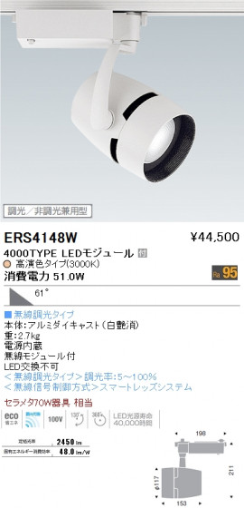 ƣ ENDO LED ݥåȥ饤 ERS4148W ᥤ̿