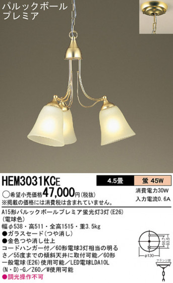 Panasonic ǥꥢ HEM3031KCE ᥤ̿