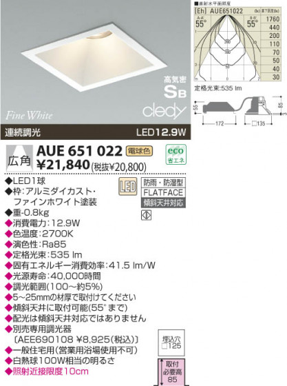 KOIZUMI LED ɱɼⵤ̩饤 AUE651022 ᥤ̿