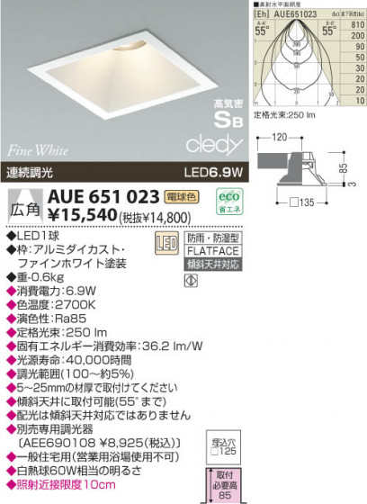 KOIZUMI LED ɱɼⵤ̩饤 AUE651023 ᥤ̿