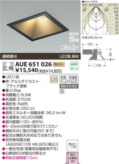KOIZUMI LED ɱɼⵤ̩饤 AUE651026 ᥤ̿