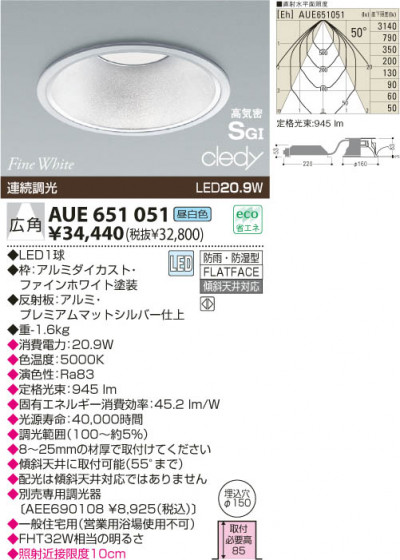 KOIZUMI LED ɱɼⵤ̩饤 AUE651051 ᥤ̿