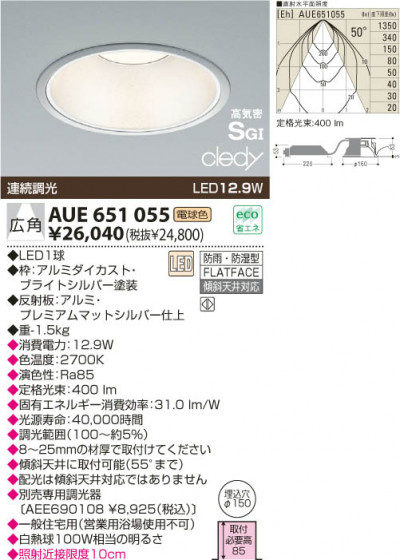 KOIZUMI LED ɱɼⵤ̩饤 AUE651055 ᥤ̿