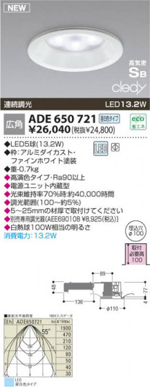 KOIZUMI ADE650721 ᥤ̿