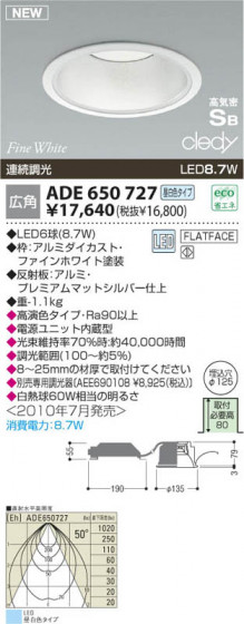 KOIZUMI ADE650727 ᥤ̿