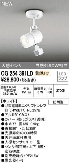 ODELIC ǥå ƥꥢ饤 OG254391LD ᥤ̿