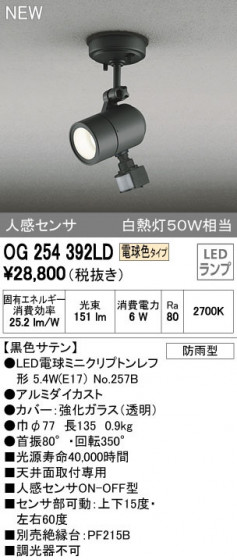 ODELIC ǥå ƥꥢ饤 OG254392LD ᥤ̿