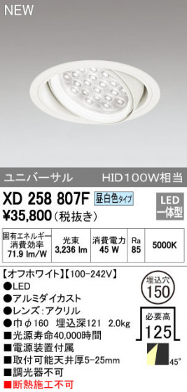 ODELIC ǥå 饤 XD258807F ᥤ̿