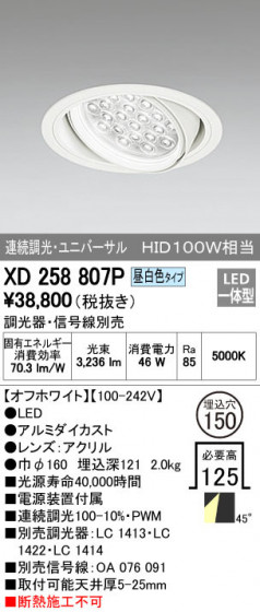 ODELIC ǥå 饤 XD258807P ᥤ̿