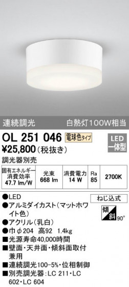 ODELIC ǥå 󥰥饤 OL251046 ᥤ̿