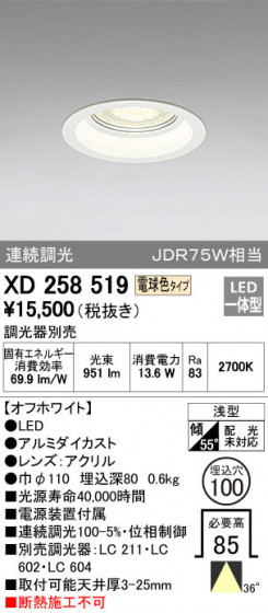 ODELIC ǥå 饤 XD258519 ᥤ̿