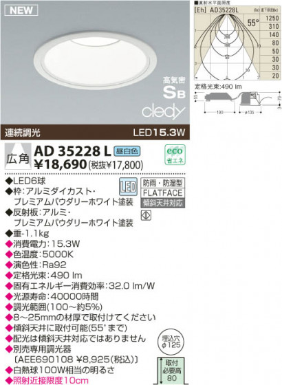 KOIZUMI LEDⵤ̩饤 AD35228L
