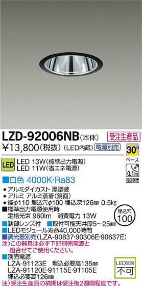 DAIKO ŵ LED饤 LZD-92006NB ʼ̿