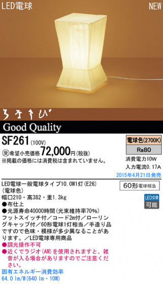 Panasonic LED  SF261 ᥤ̿