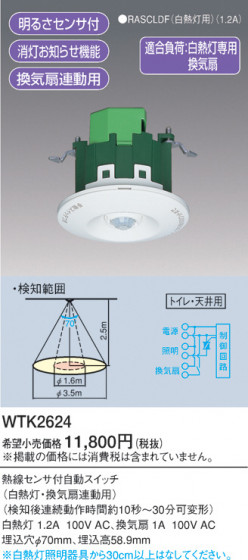 Panasonic Ǯռưåʥȥŷѡ WTK2624 ᥤ̿