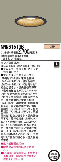 Panasonic LED 饤 NNN61513B ᥤ̿