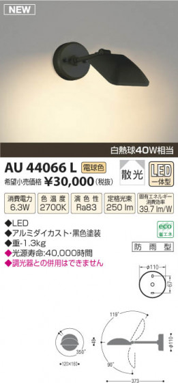 ߾ KOIZUMI ȥɥݥåȥ饤 LED AU44066L β