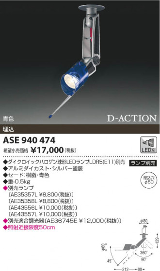 ߾ KOIZUMI ݥåȥ饤 LED ASE940474 β
