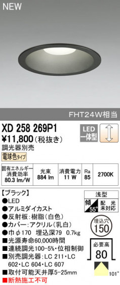 ODELIC ǥå 饤 XD258269P1 ñʲ