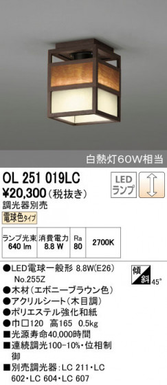 ODELIC ǥå 󥰥饤 OL251019LC ñʲ