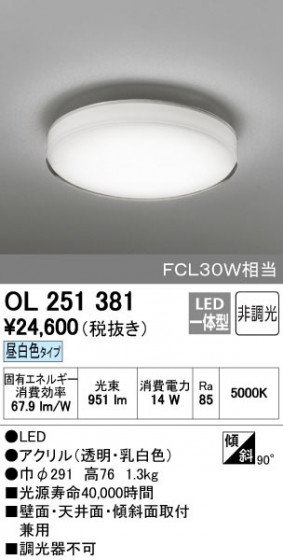 ODELIC ǥå 󥰥饤 OL251381 ñʲ