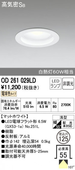 ODELIC ǥå 饤 OD261029LD ñʲ