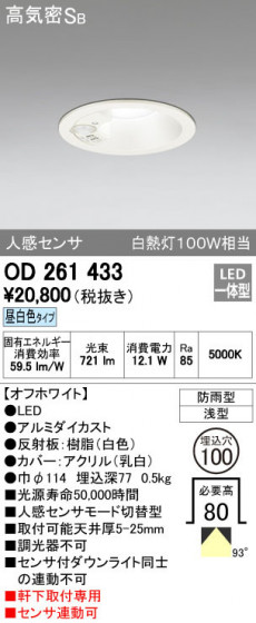 ODELIC ǥå ƥꥢ饤 OD261433 ñʲ