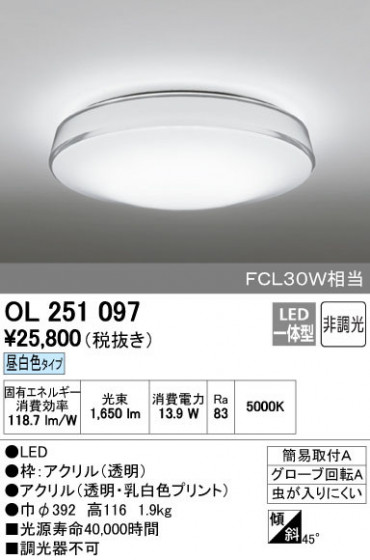 ODELIC ǥå 󥰥饤 OL251097 ñʲ