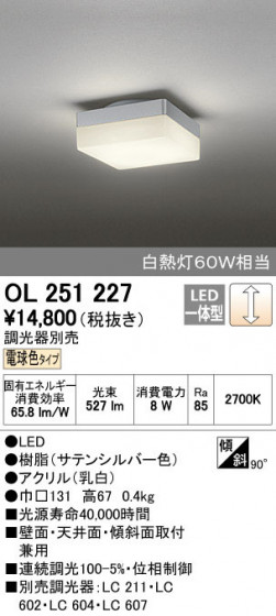 ODELIC ǥå 󥰥饤 OL251227 ñʲ