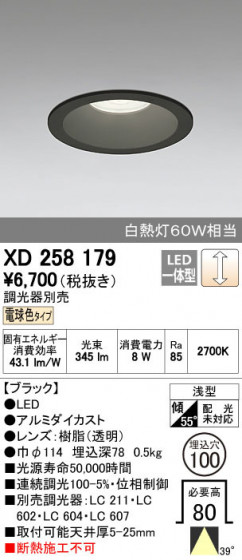 ODELIC ǥå 饤 XD258179 ñʲ