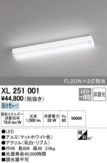 ODELIC ǥå 󥰥饤 XL251001 ñʲ