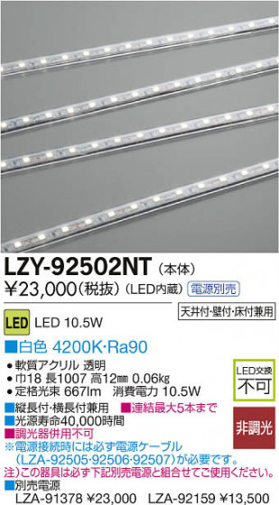 ʼ̿DAIKO ŵ LEDĴܾѴ LZY-92502NT