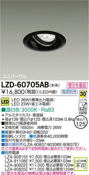 ʼ̿DAIKO ŵ LED˥С饤 LZD-60705AB