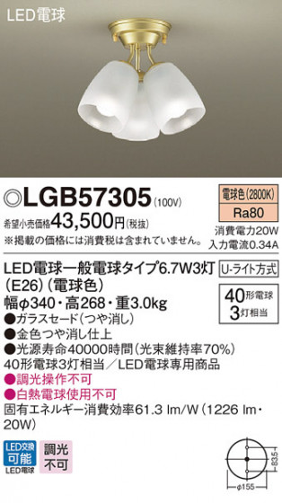Panasonic LED ǥꥢ LGB57305 ᥤ̿