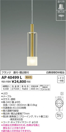 ߾ KOIZUMI ڥ LEDŵ忧 AP40499L ᥤ̿