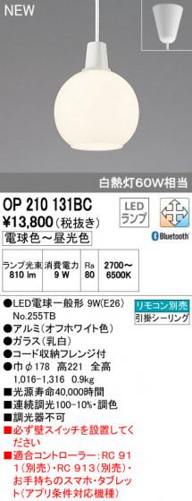 ODELIC ǥå ڥȥ饤 OP210131BC ᥤ̿