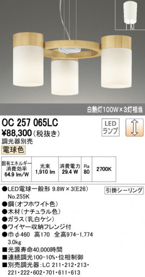 ODELIC ǥå ǥꥢ OC257065LC ᥤ̿