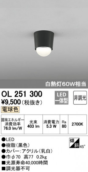 ODELIC ǥå 󥰥饤 OL251300 ᥤ̿