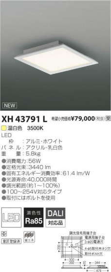 ߾ KOIZUMI LED ١饤 XH43791L ᥤ̿